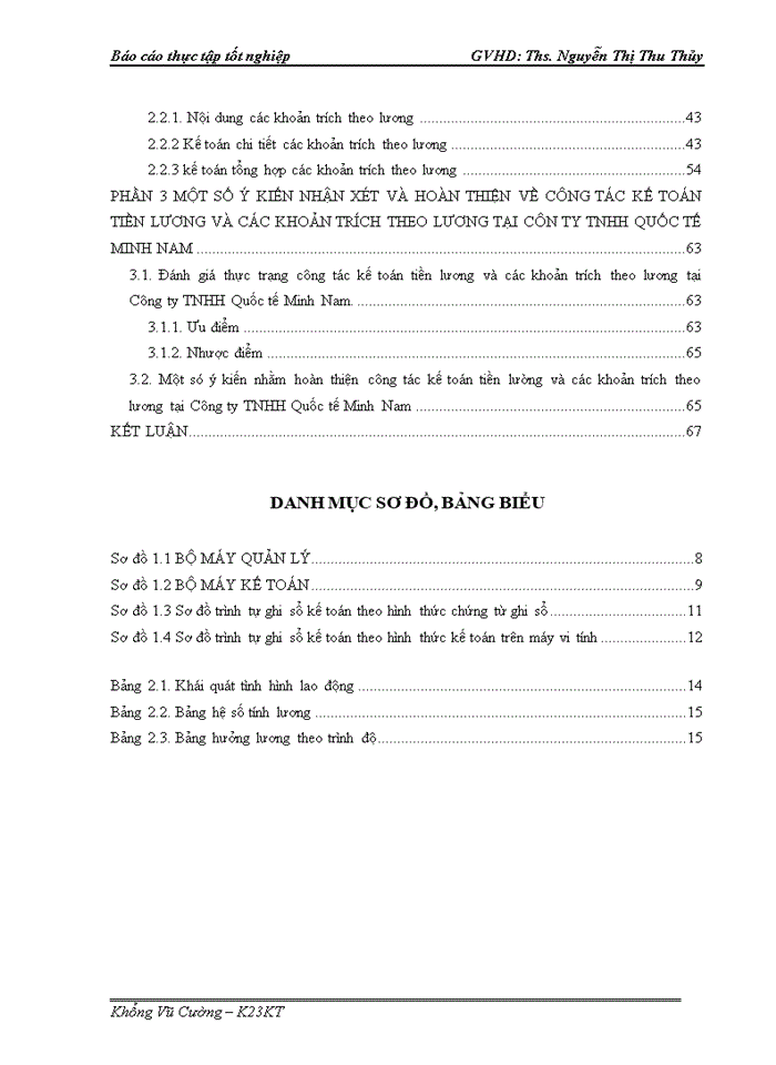 image for page Một số ý kiến nhận xét và hoàn thiện về công tác kế toán tiền lương và các khoản trích theo lương tại công ty TNHH quốc tế Minh Nam