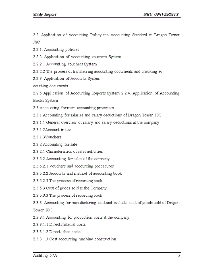image for page Assessment and recommendation for improving the accounting system of dragon tower company