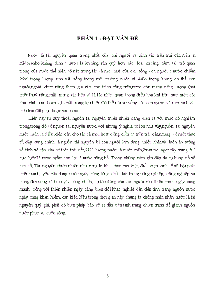 image for page Suy thoái tài nguyên nước và sự khan hiếm nước trong thời gian qua, nguyên nhân và giải pháp.
