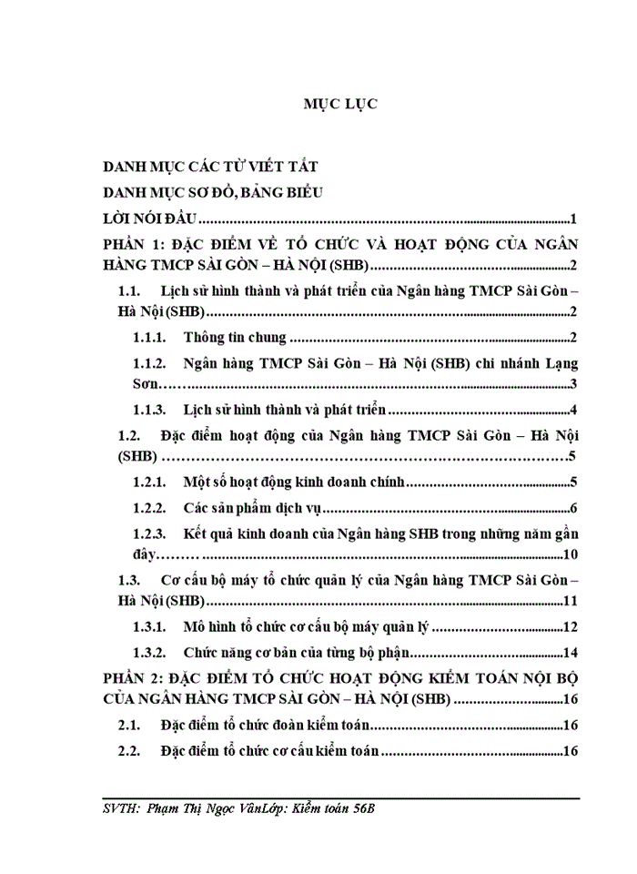 Một số giải pháp, đề xuất để hoàn thiện hoạt động kiểm toán nội bộ của ngân hàng tmcp sài gòn – hà nội (shb)