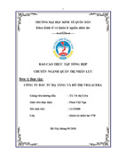 Các hoạt động quản trị nhân lực tại Công ty đầu tư hạ tầng và đô thị Viglacer