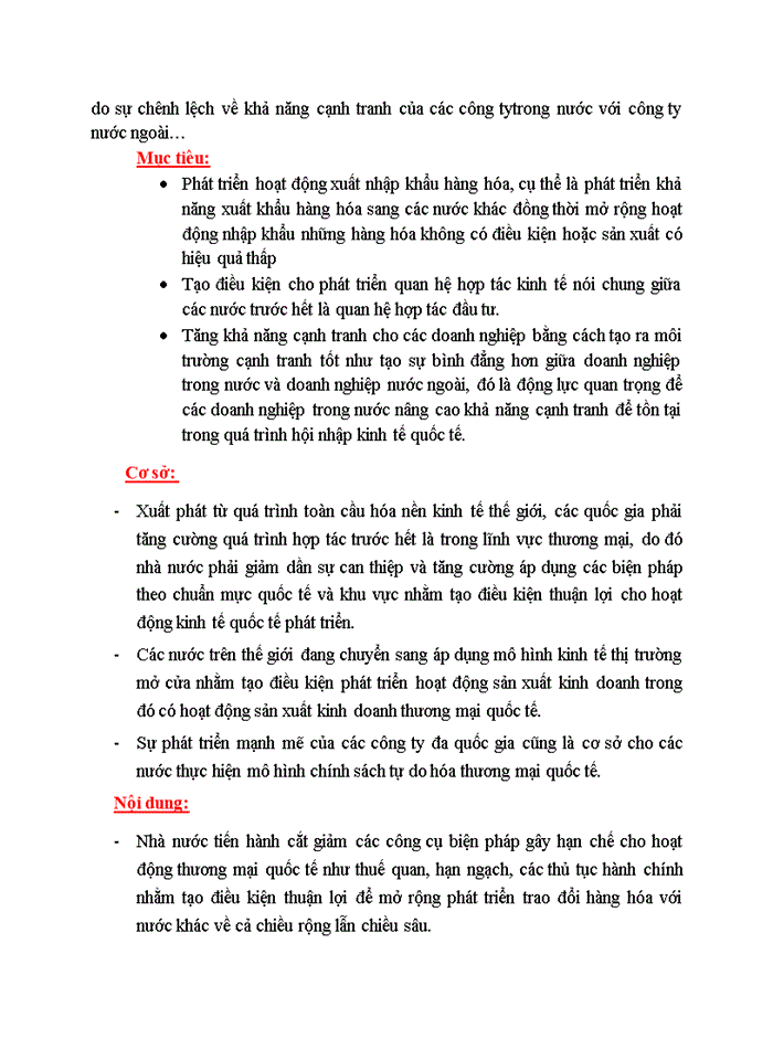 image for page So sánh xu hướng bảo hộ mậu dịch và xu hướng tự do hóa thương mại