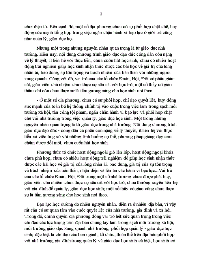 image for page Nguyên nhân,hậu quả  tình trạng bạo lực học đường