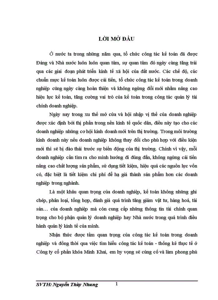 image for page Đánh giá về tình hình tổ chức hạch toán kế toán tại Công ty cổ phần khóa Minh Khai