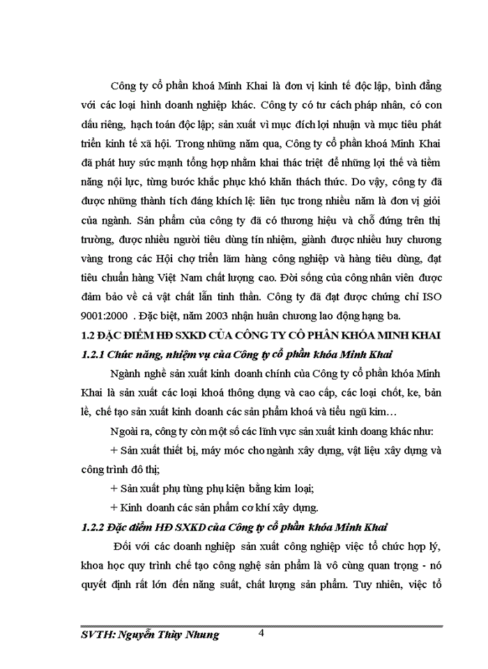 image for page Đánh giá về tình hình tổ chức hạch toán kế toán tại Công ty cổ phần khóa Minh Khai