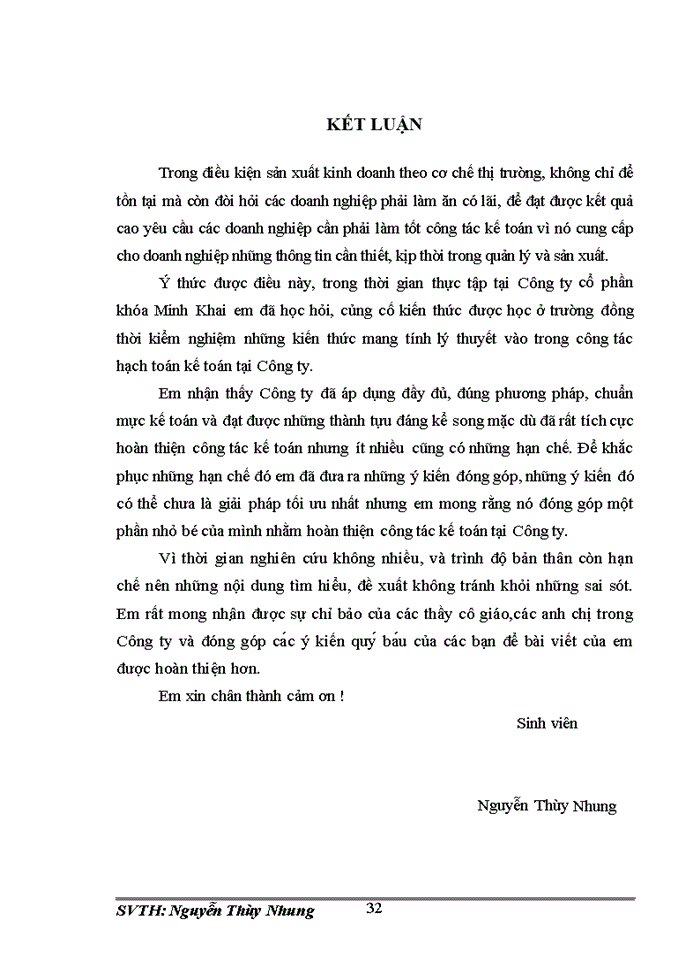 image for page Đánh giá về tình hình tổ chức hạch toán kế toán tại Công ty cổ phần khóa Minh Khai