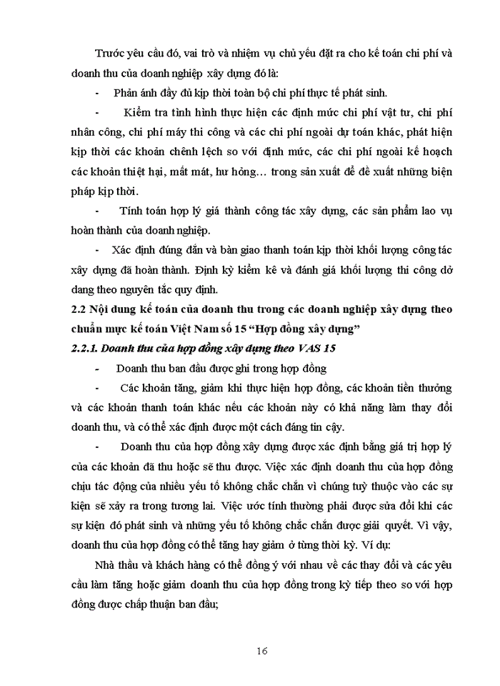 image for page Kế toán của doanh thu trong các doanh nghiệp xây dựng theo chuẩn mực kế toán Việt Nam số 15 “Hợp đồng xây dựng”