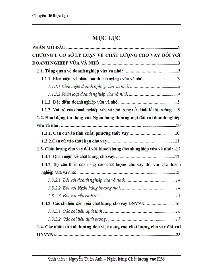image for page Nâng cao chất lượng cho vay đối với doanh nghiệp vừa và nhỏ tại Ngân hàng TMCP Đầu Tư và Phát Triển Việt Nam-Chi nhánh Hai Bà Trưng