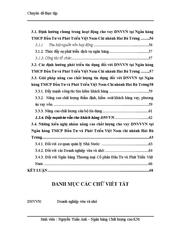 image for page Nâng cao chất lượng cho vay đối với doanh nghiệp vừa và nhỏ tại Ngân hàng TMCP Đầu Tư và Phát Triển Việt Nam-Chi nhánh Hai Bà Trưng