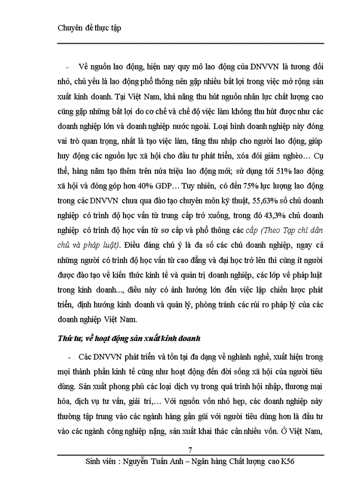 image for page Nâng cao chất lượng cho vay đối với doanh nghiệp vừa và nhỏ tại Ngân hàng TMCP Đầu Tư và Phát Triển Việt Nam-Chi nhánh Hai Bà Trưng