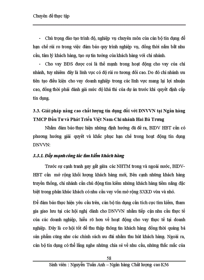 image for page Nâng cao chất lượng cho vay đối với doanh nghiệp vừa và nhỏ tại Ngân hàng TMCP Đầu Tư và Phát Triển Việt Nam-Chi nhánh Hai Bà Trưng