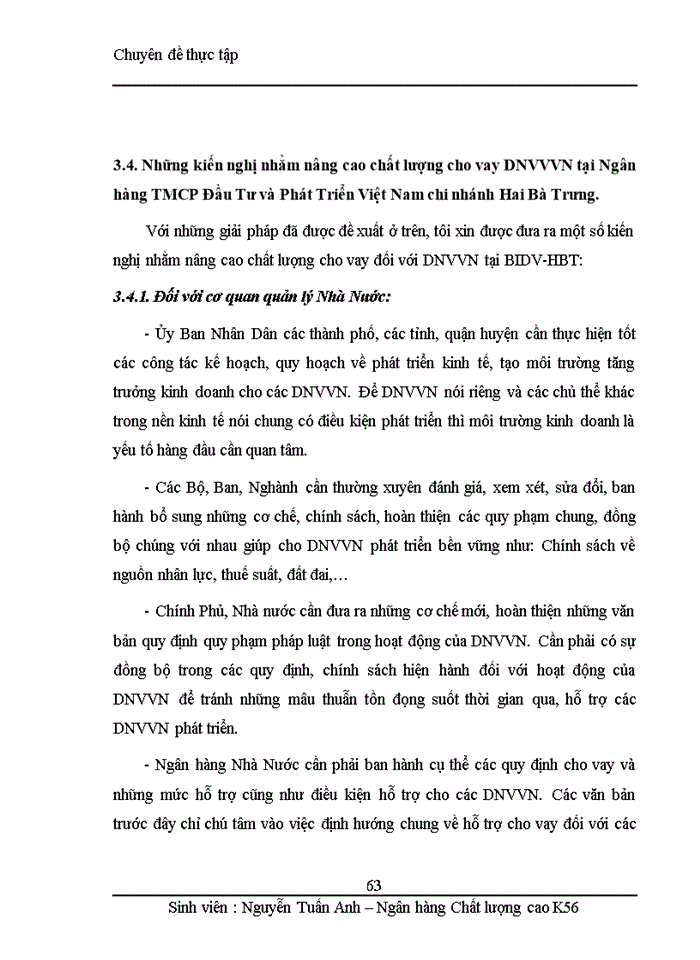 image for page Nâng cao chất lượng cho vay đối với doanh nghiệp vừa và nhỏ tại Ngân hàng TMCP Đầu Tư và Phát Triển Việt Nam-Chi nhánh Hai Bà Trưng