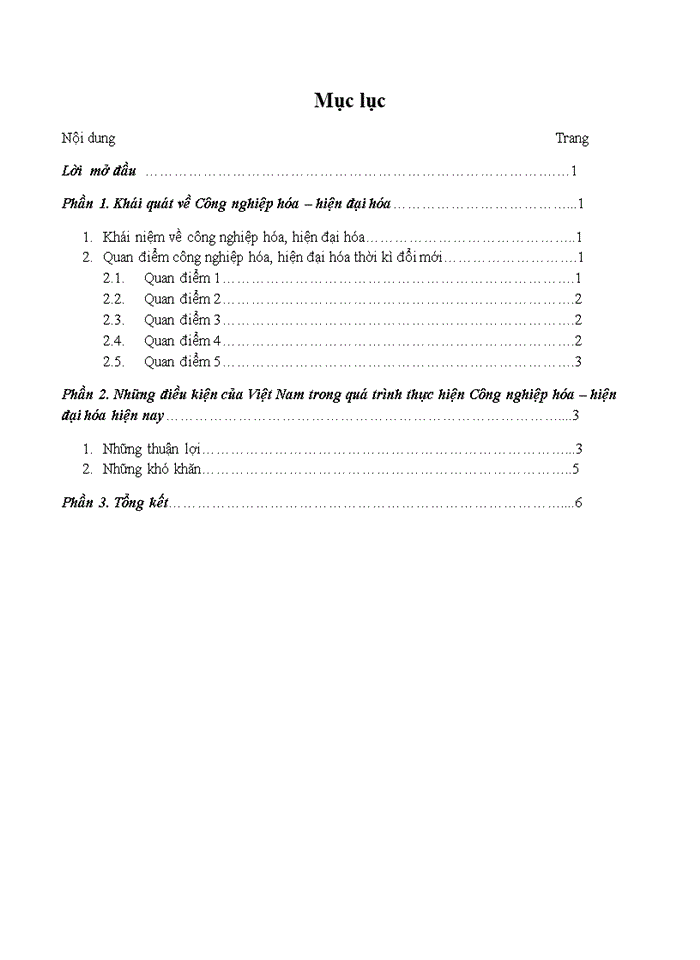 image for page Những điều kiện của Việt Nam trong quá trình thực hiện Công nghiệp hóa – hiện đại hóa hiện nay