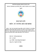 phân tích quan điểm của Hồ Chí Minh về cơ cấu thành phần kinh tế nhiều thành phần trong thời kì quá độ lên xã hội chủ nghĩa xã hội ở Việt Nam
