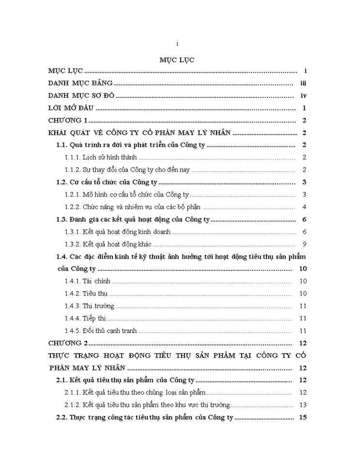 image for page Đẩy mạnh hoạt động tiêu thụ sản phẩm tại Công ty Cổ phần May Lý Nhân