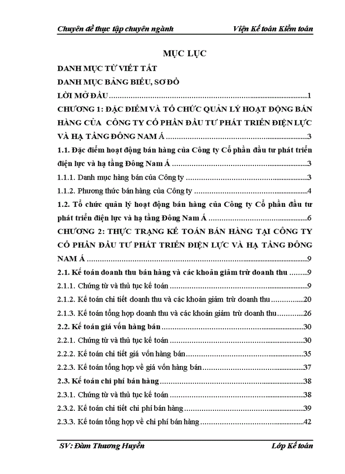 image for page Hoàn thiện kế toán bán hàng tại Công ty Cổ phần đầu tư phát triển điện lực và hạ tầng Đông Nam Á