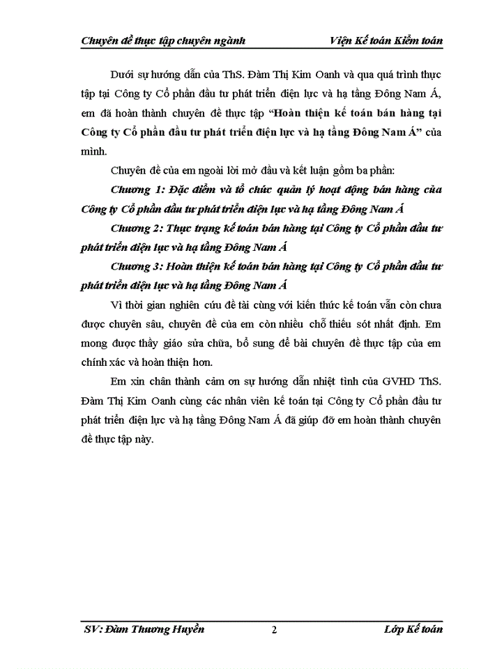 image for page Hoàn thiện kế toán bán hàng tại Công ty Cổ phần đầu tư phát triển điện lực và hạ tầng Đông Nam Á