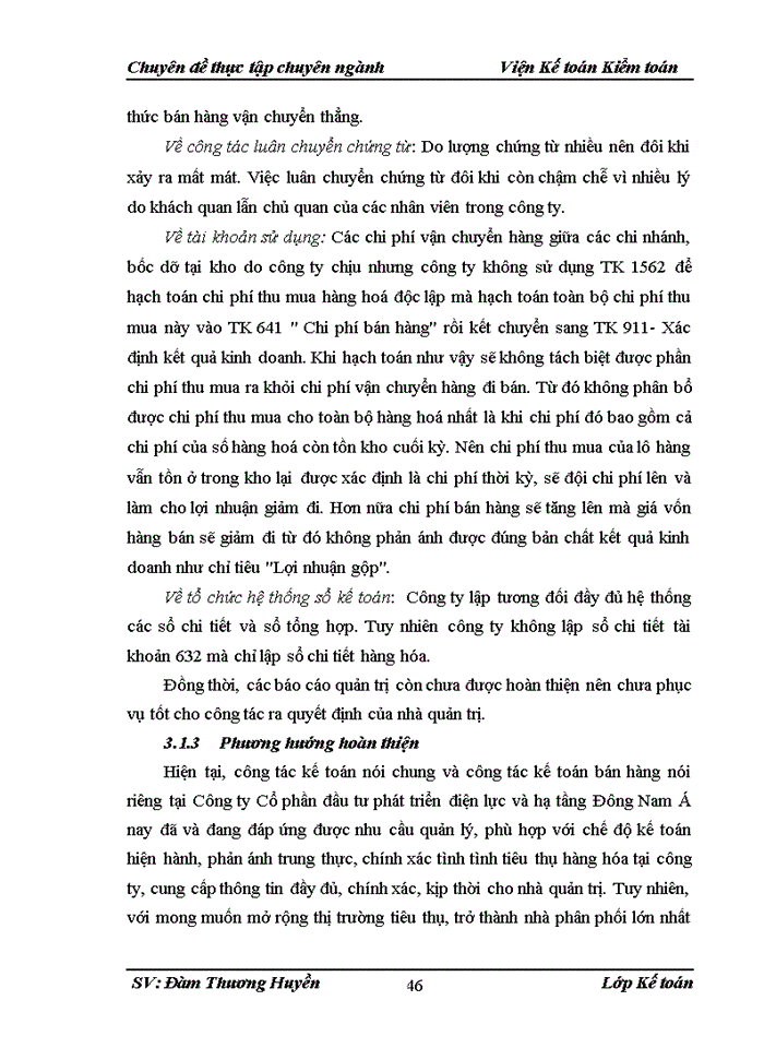 image for page Hoàn thiện kế toán bán hàng tại Công ty Cổ phần đầu tư phát triển điện lực và hạ tầng Đông Nam Á