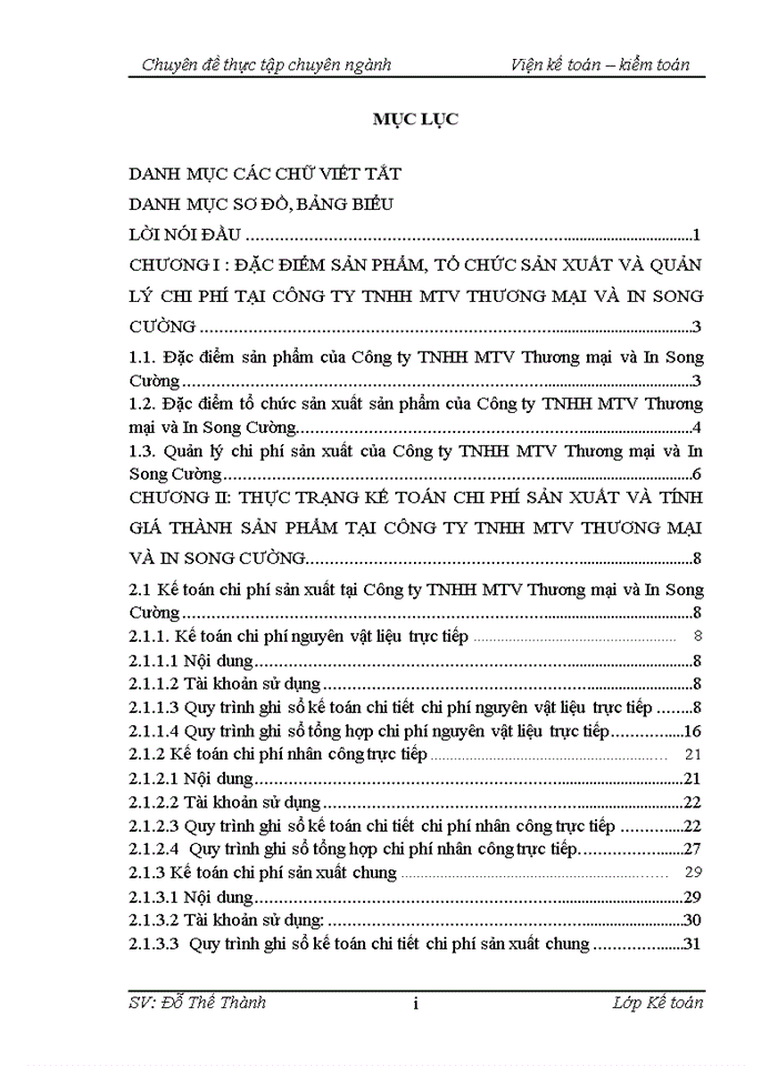 image for page Hoàn thiện kế toán chi phí sản xuất và tính giá thành sản phẩm tại Công ty TNHH MTV Thương mại và In Song Cường