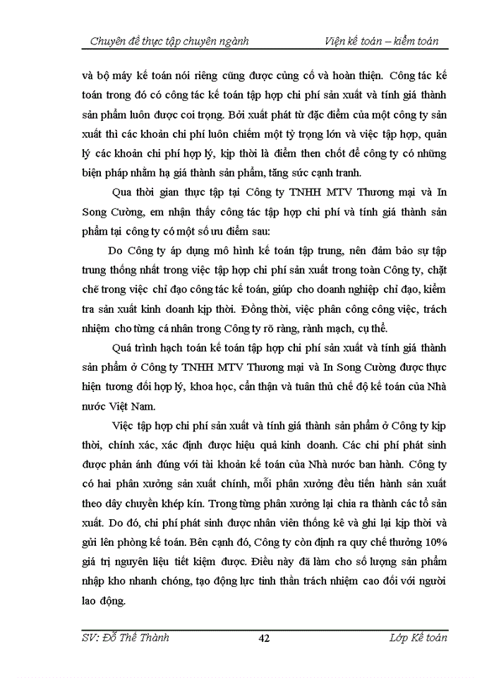 image for page Hoàn thiện kế toán chi phí sản xuất và tính giá thành sản phẩm tại Công ty TNHH MTV Thương mại và In Song Cường