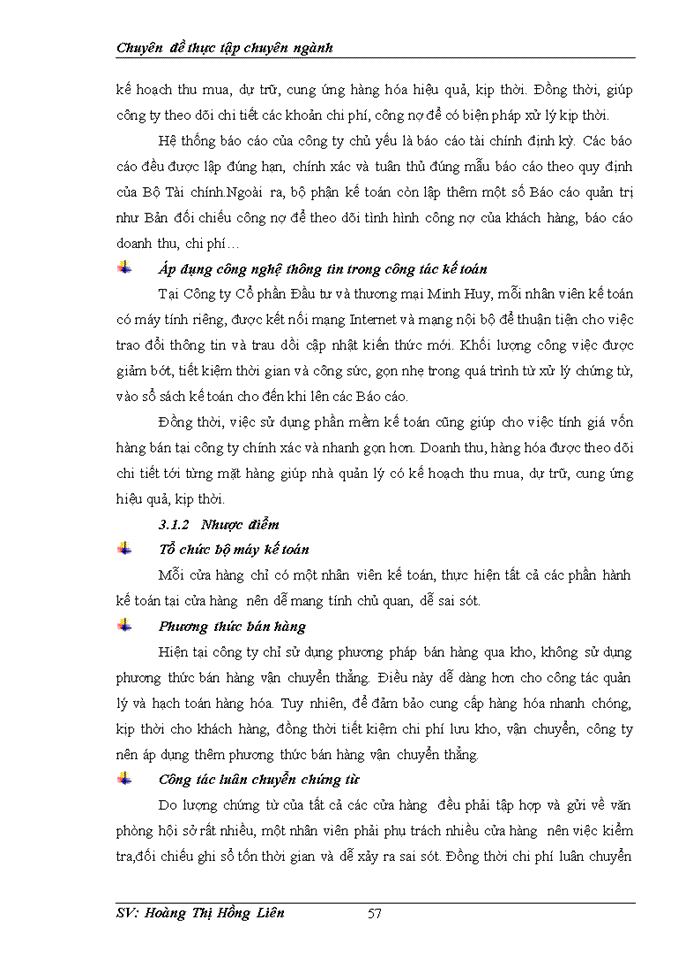 image for page Hoàn thiện  kế toán bán hàng tại Công ty Cổ phần Đầu tư và thương mại Minh Huy