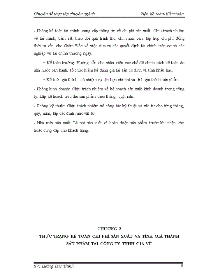 image for page Hoàn thiện kế toán chi phí sản xuất và tính giá thành sản phẩm tại Công Ty TNHH Gia Vũ