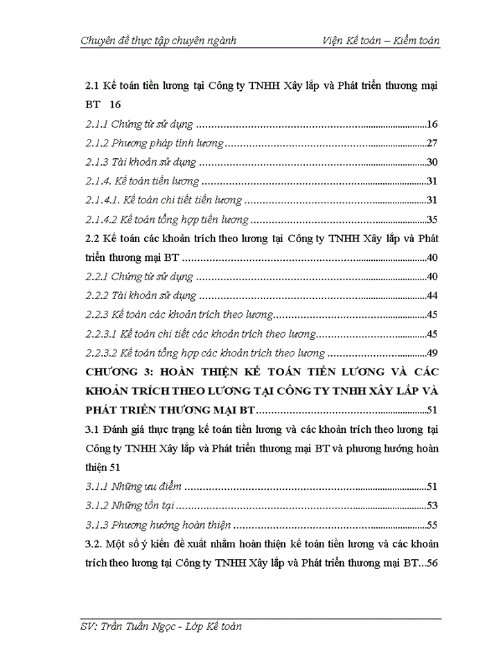 image for page Kế toán tiền lương và các khoản trích theo lương tại Công ty TNHH Xây lắp và Phát triển thương mại BT