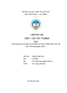 Đánh giá hiệu quả sử dụng vốn lưu động của Công ty TNHH Đầu tư Sản xuất phát triển Nông nghiệp VinEco