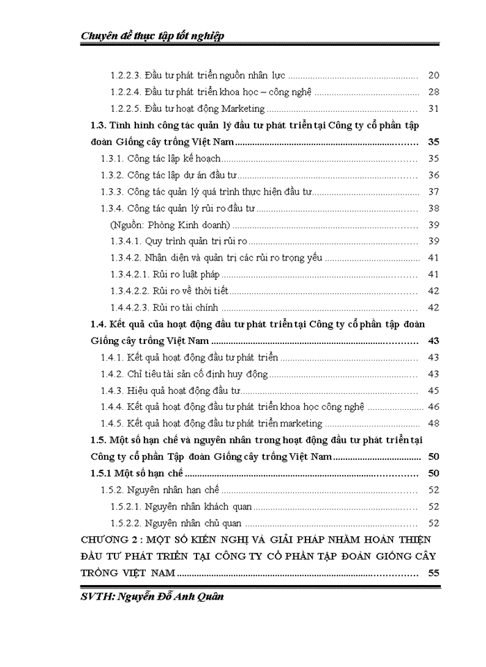 image for page Nghiên cứu đầu tư phát triển tại Công ty Cổ phần Tập đoàn Giống cây trồng Việt Nam