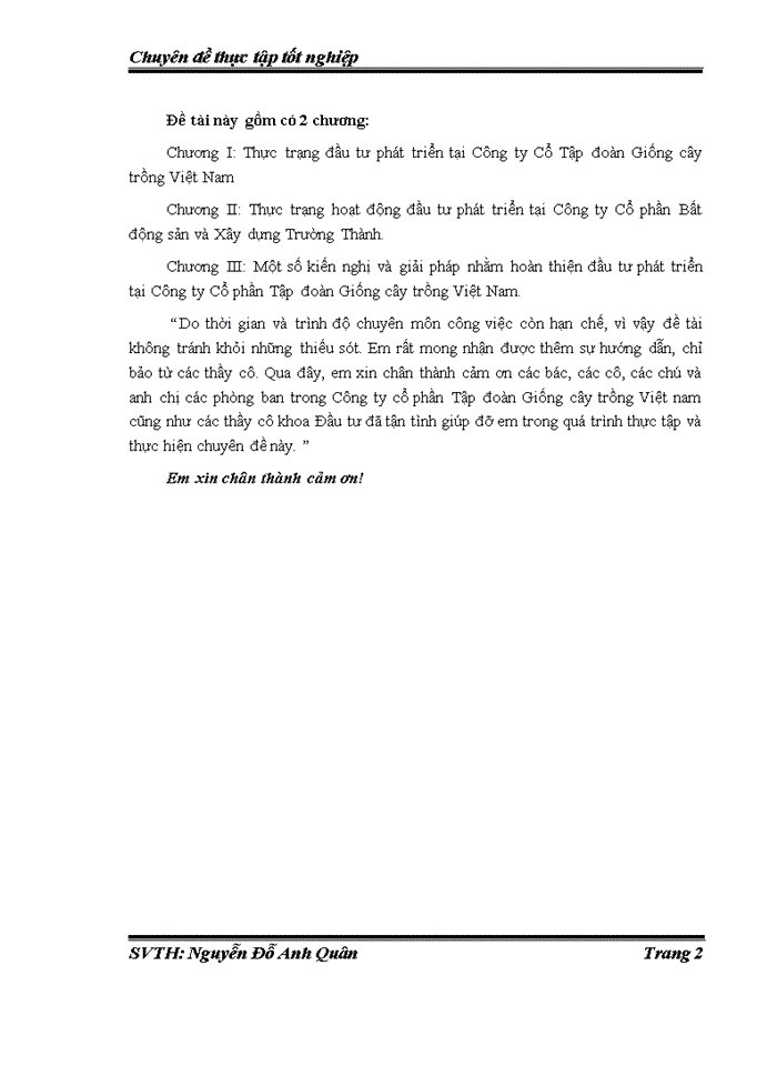 image for page Nghiên cứu đầu tư phát triển tại Công ty Cổ phần Tập đoàn Giống cây trồng Việt Nam