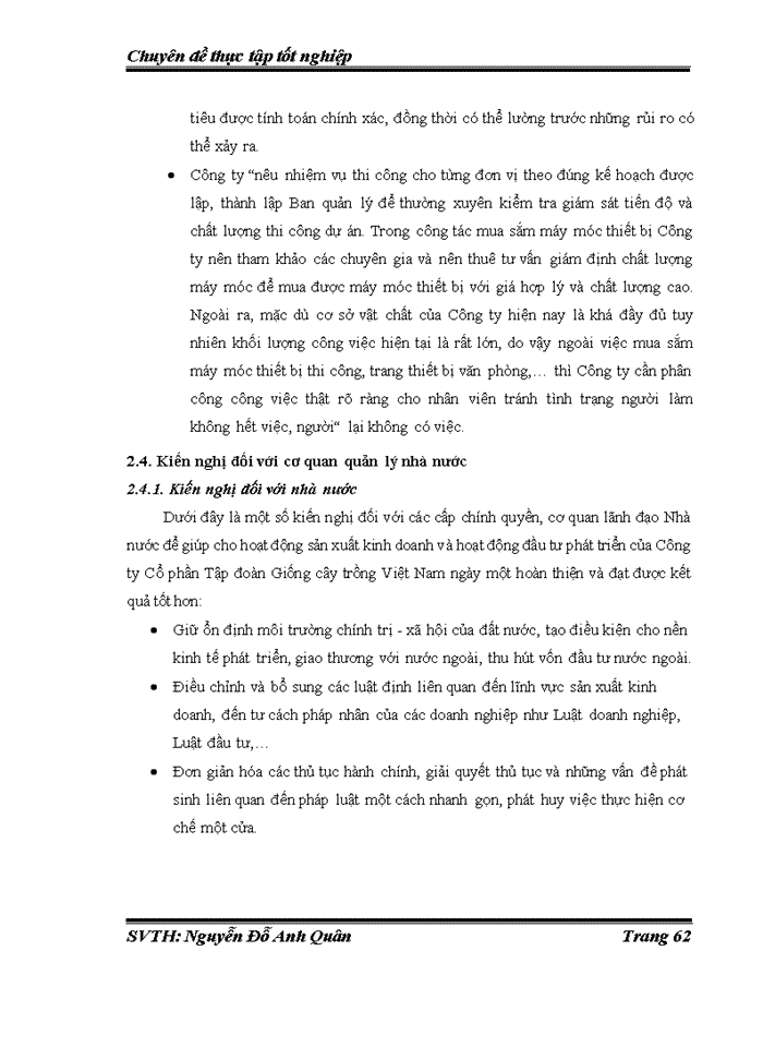 image for page Nghiên cứu đầu tư phát triển tại Công ty Cổ phần Tập đoàn Giống cây trồng Việt Nam