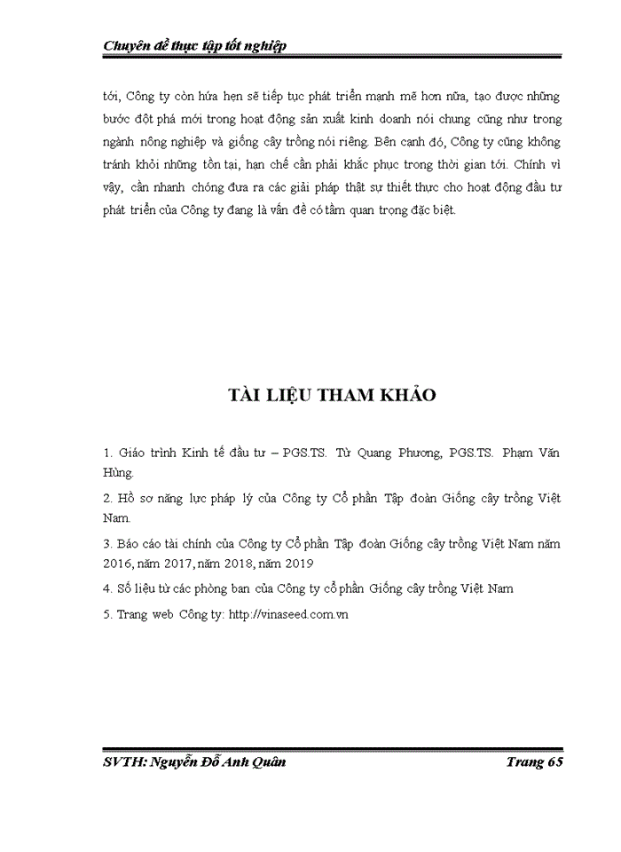 image for page Nghiên cứu đầu tư phát triển tại Công ty Cổ phần Tập đoàn Giống cây trồng Việt Nam