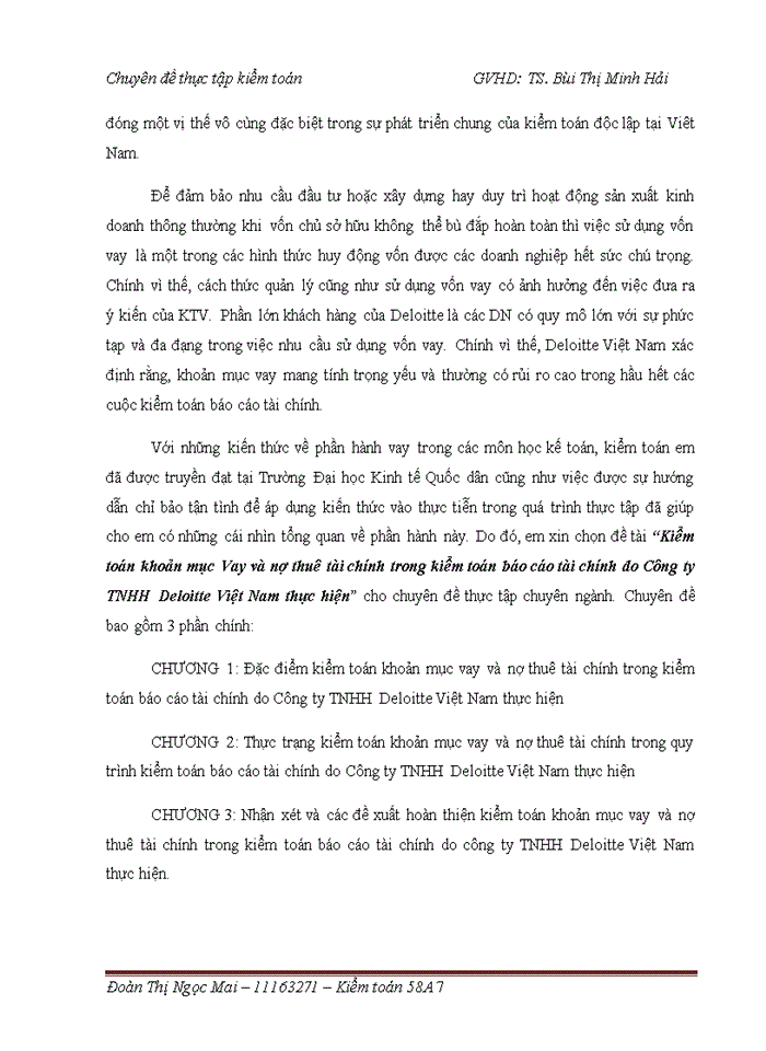 image for page Kiểm toán vay và nợ thuê tài chính trong kiểm toán báo cáo tài chính do Công ty TNHH Deloitte Việt Nam thực hiện