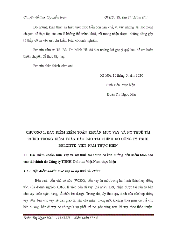 image for page Kiểm toán vay và nợ thuê tài chính trong kiểm toán báo cáo tài chính do Công ty TNHH Deloitte Việt Nam thực hiện