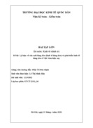 Lý luận về sản xuất hàng hóa (kinh tế hàng hóa) và phát triển kinh tế hàng hóa ở Việt Nam hiện nay