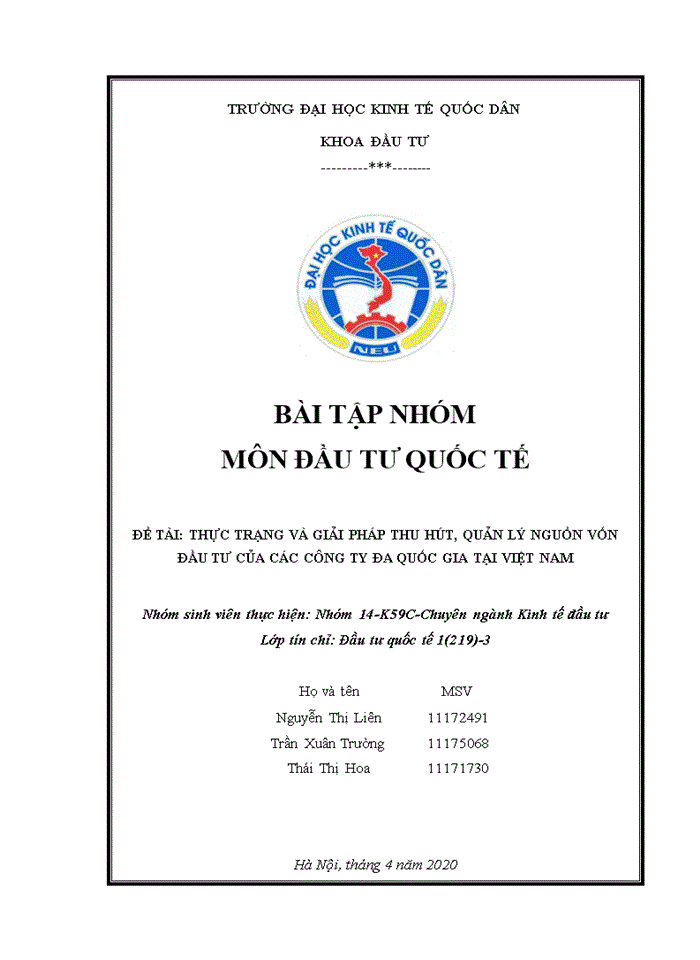 image for page Thực trạng và giải pháp thu hút, quản lý nguồn vốn đầu tư của các công ty đa quốc gia tại việt nam