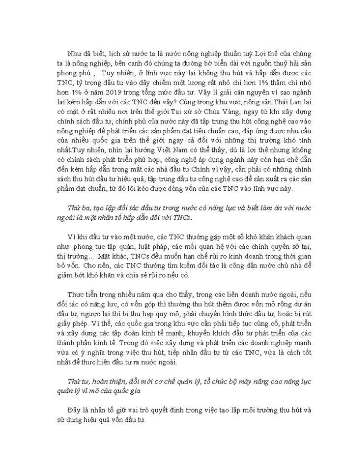 image for page Thực trạng và giải pháp thu hút, quản lý nguồn vốn đầu tư của các công ty đa quốc gia tại việt nam