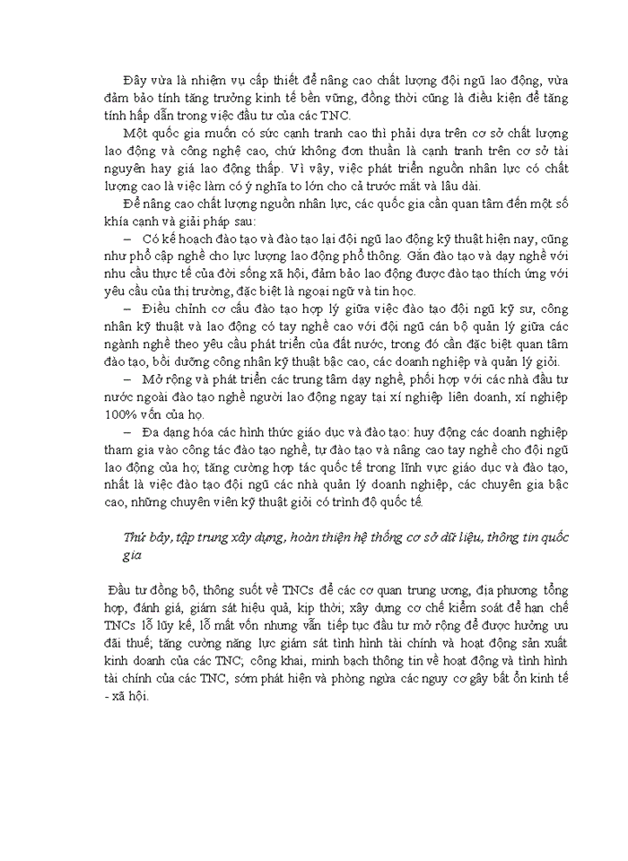 image for page Thực trạng và giải pháp thu hút, quản lý nguồn vốn đầu tư của các công ty đa quốc gia tại việt nam