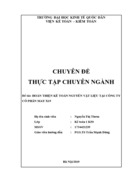 Hoàn thiện kế toán nguyên vật liệu tại công ty cổ phần may x19