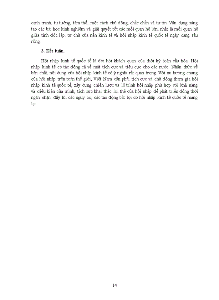 image for page Hội nhập kinh tế quốc tế và vấn đề nâng cao sức cạnh tranh của nền kinh tế Việt Nam
