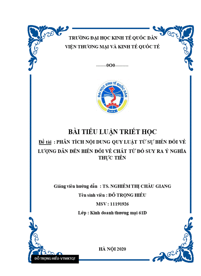 image for page Phân tích nội dung quy luật từ sự biến đổi về lượng dẫn đến biến đổi về chất từ đó suy ra ý nghĩa thực tiễn