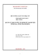 Quản lý nhà nước về thương mai-dịch vụ trên địa bàn huyện Đại Lộc, tỉnh Quảng Nam