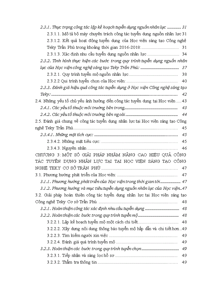 image for page Công tác tuyển dụng nhân lực tại Học viện Công nghệ Sáng tạo Teky Trần Phú