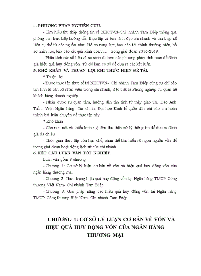 image for page Nâng cao hiệu quả huy động vốn tại Ngân hàng Thương mại Cổ phần Công thương Việt Nam- Chi nhánh Tam Điệp