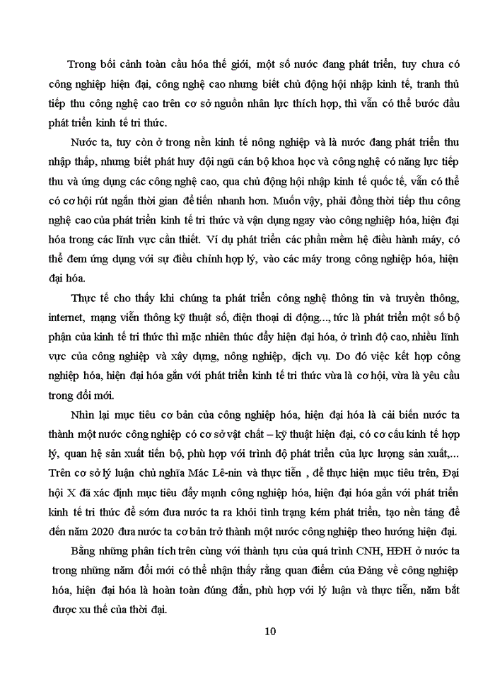 image for page Phân tích quan điểm của Đảng Cộng sản Việt Nam về công nghiệp hóa – hiện đại hóa thời công nghiệp đổi mới