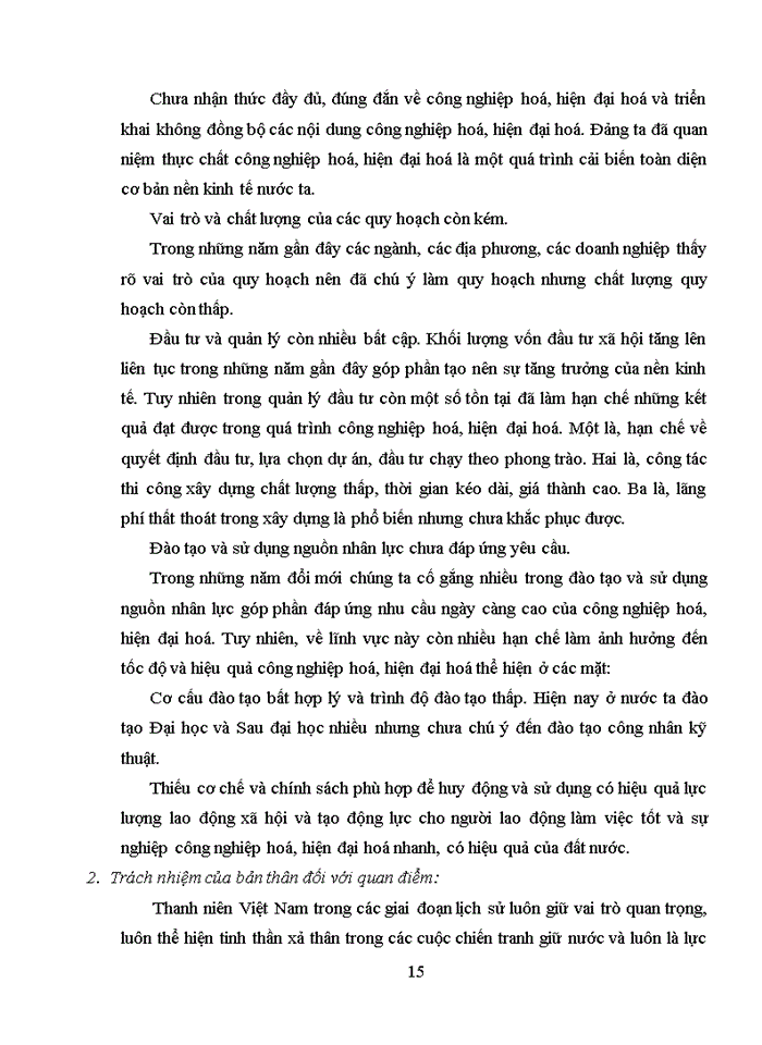 image for page Phân tích quan điểm của Đảng Cộng sản Việt Nam về công nghiệp hóa – hiện đại hóa thời công nghiệp đổi mới