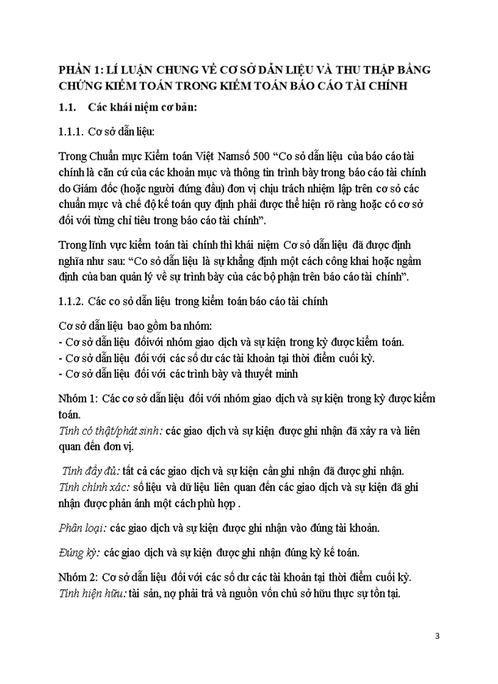 image for page Cơ sở dẫn liệu với việc thu thập bằng chứng kiểm toán trong kiểm toán báo cáo tài chính