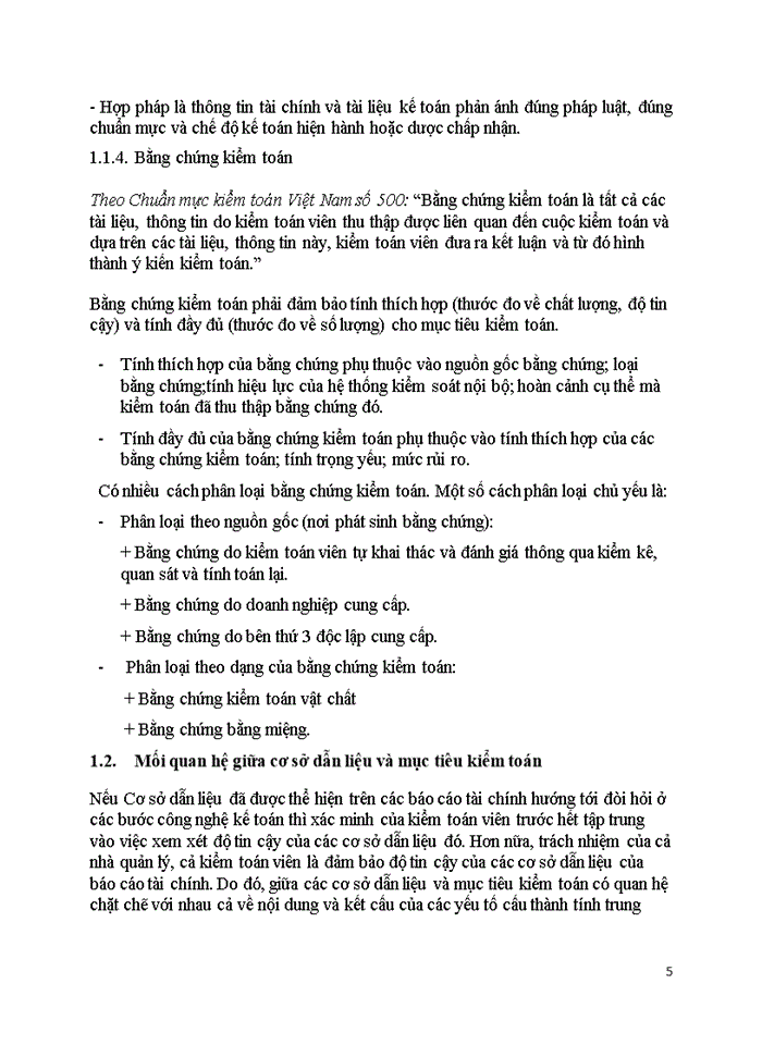 image for page Cơ sở dẫn liệu với việc thu thập bằng chứng kiểm toán trong kiểm toán báo cáo tài chính