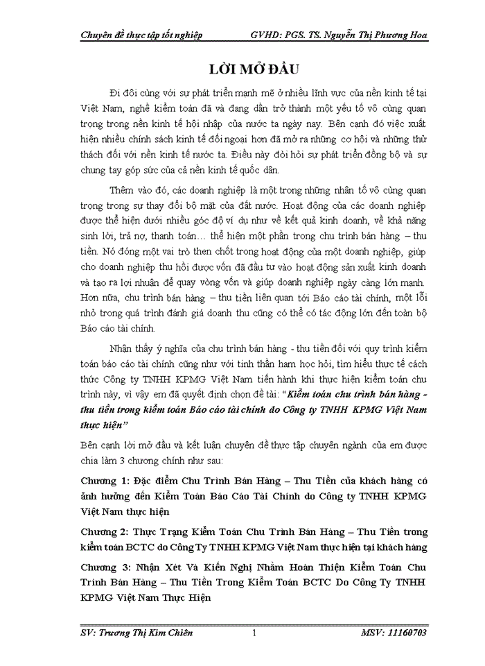 image for page Kiểm toán chu trình bán hàng - thu tiền trong kiểm toán Báo cáo tài chính do Công ty TNHH KPMG Việt Nam thực hiện