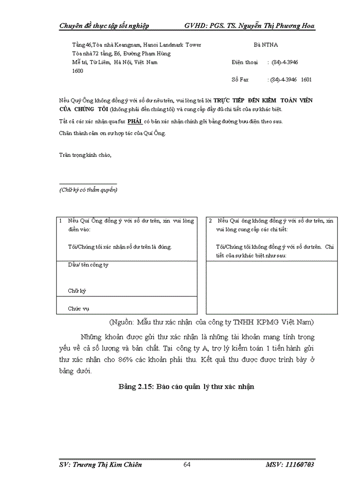image for page Kiểm toán chu trình bán hàng - thu tiền trong kiểm toán Báo cáo tài chính do Công ty TNHH KPMG Việt Nam thực hiện